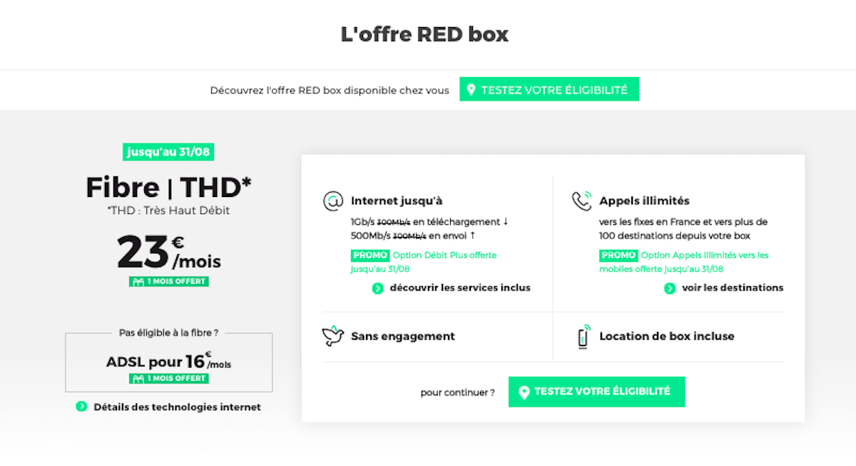 La RED Box pour étudiant