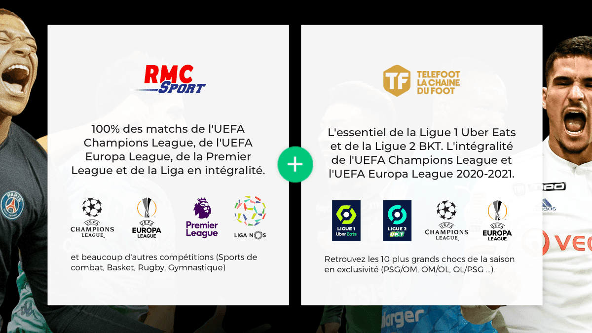 Telefoot et RMC Sport : 19,90€ par mois avec RED by SFR.