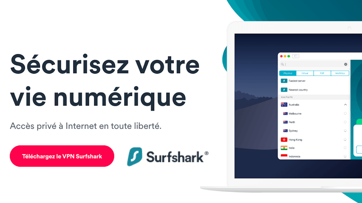 Surfshark VPN en promo pas cher