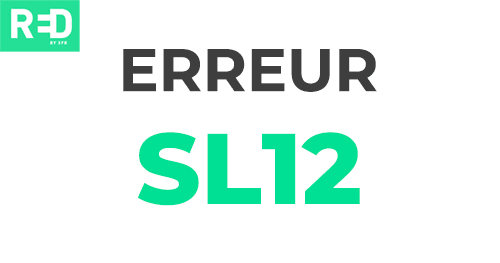 Que faire en cas de code erreur SL12 chez RED by SFR ?