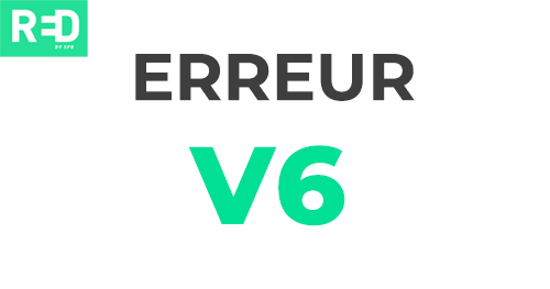 Code erreur V6 RED by SFR