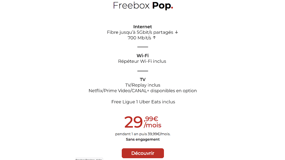 Nouveautés Netflix Freebox Pop