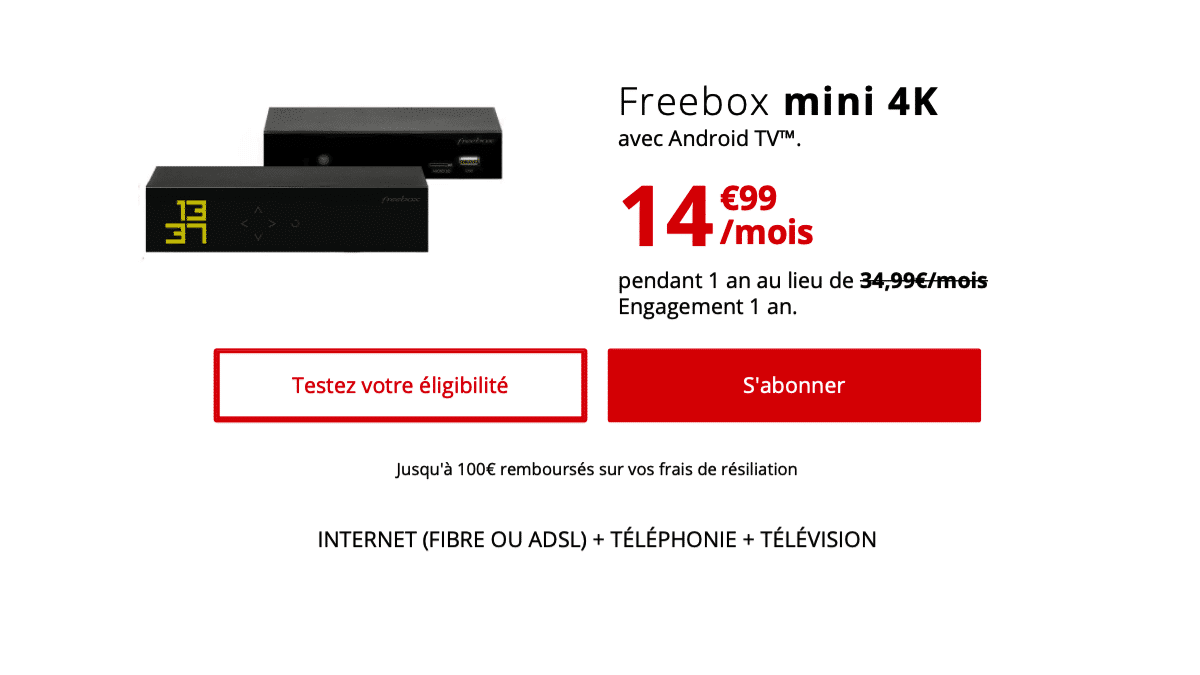 freebox mini 4K en promo