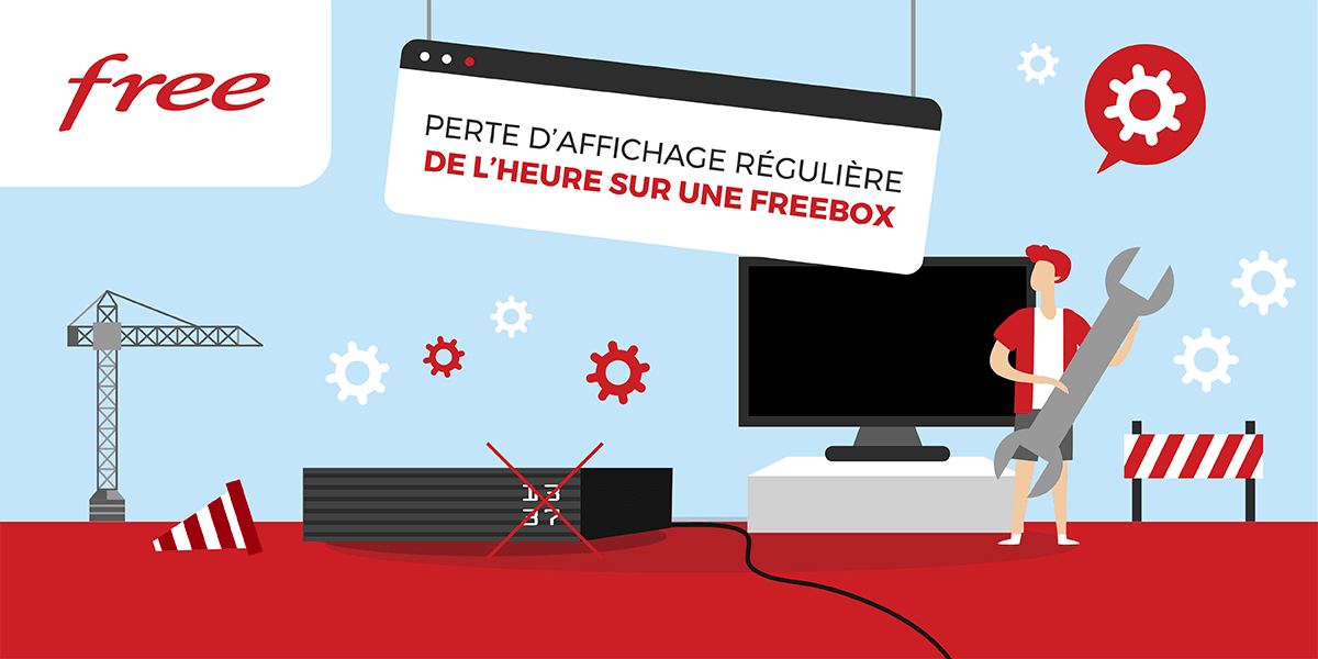 Régler la perte régulière d'affichage de l'heure des Freebox