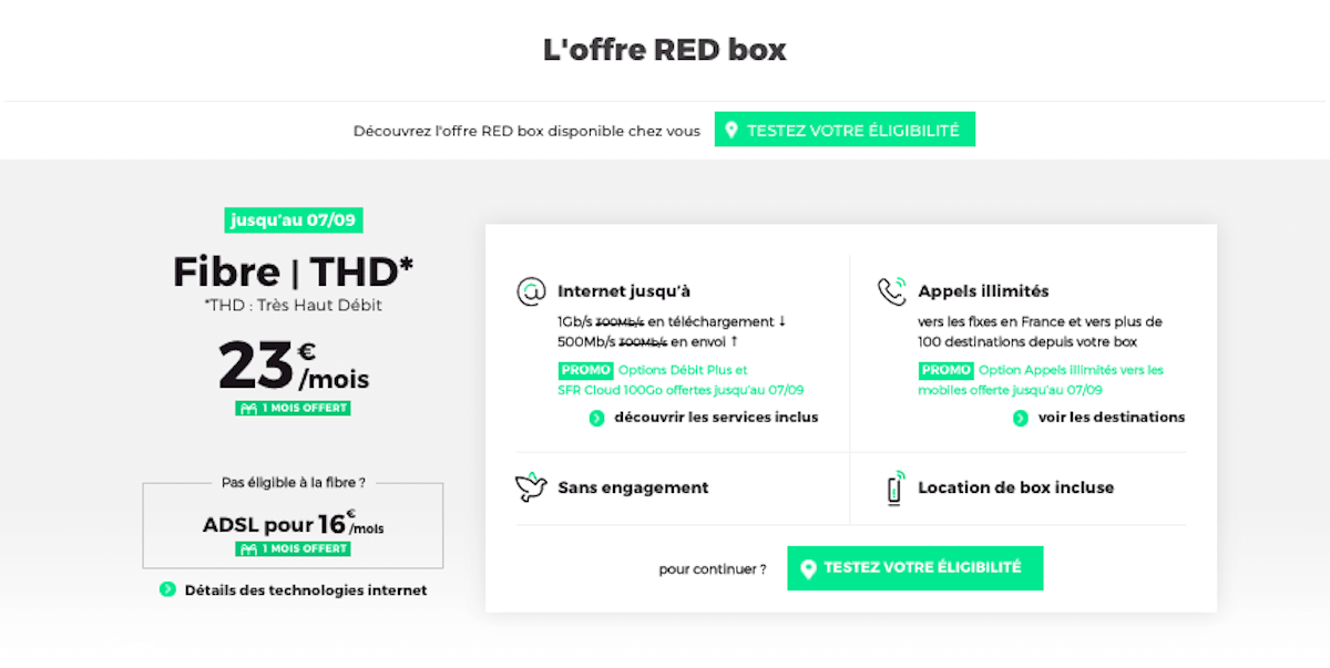 RED Box internet pour étudiant