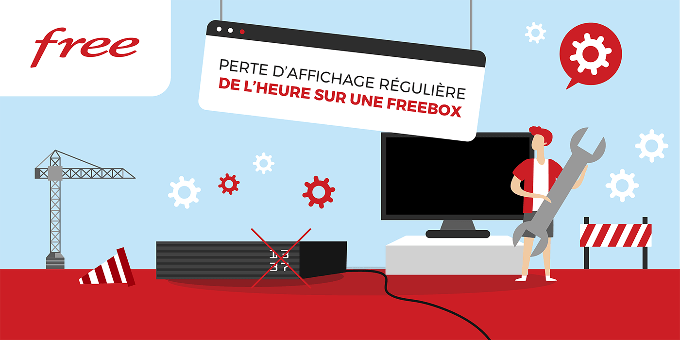 Freebox problème affichage de l'heure.