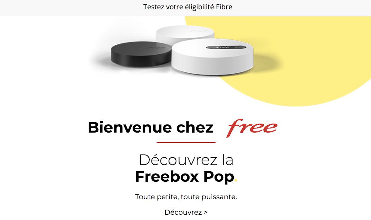 Box internet Freebox Pop