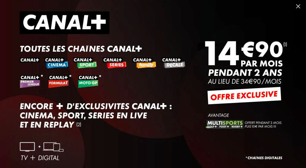Canal+ vente privée