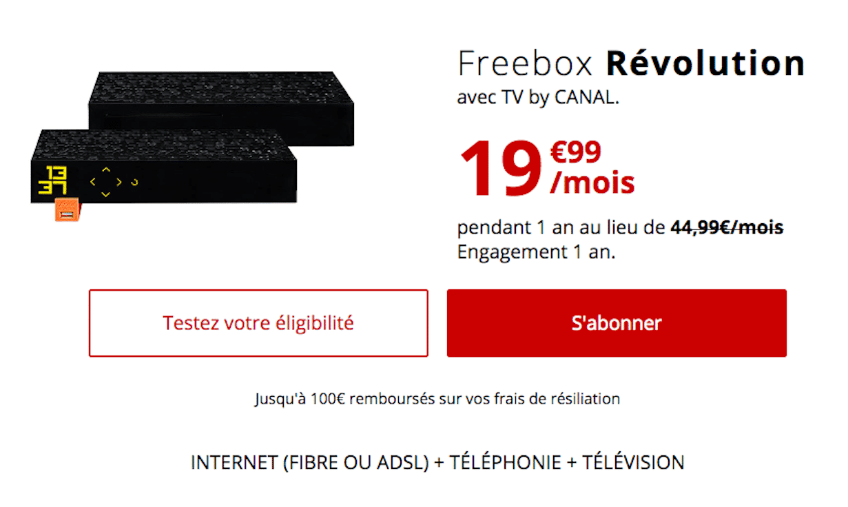 Offres Freebox Révolution