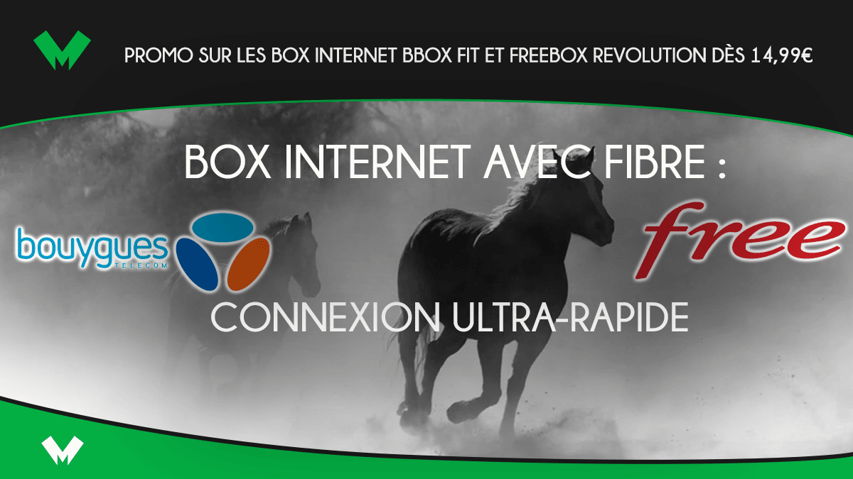Promo sur les box internet Bbox Fit et Freebox Revolution dès 14,99€