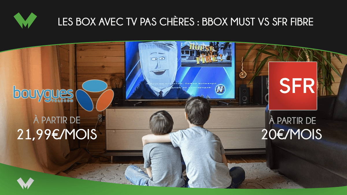 Les box avec TV de Bouygues Telecom et SFR