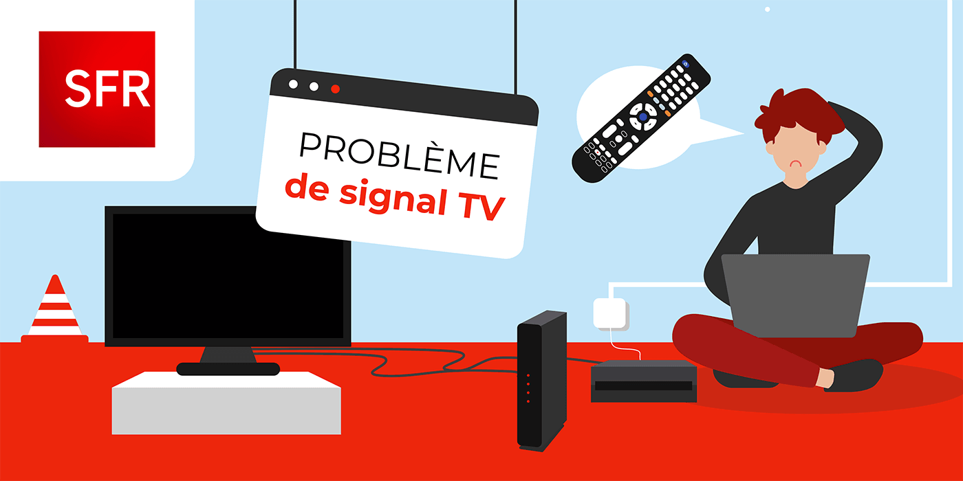 Erreur de signal TV chez SFR.