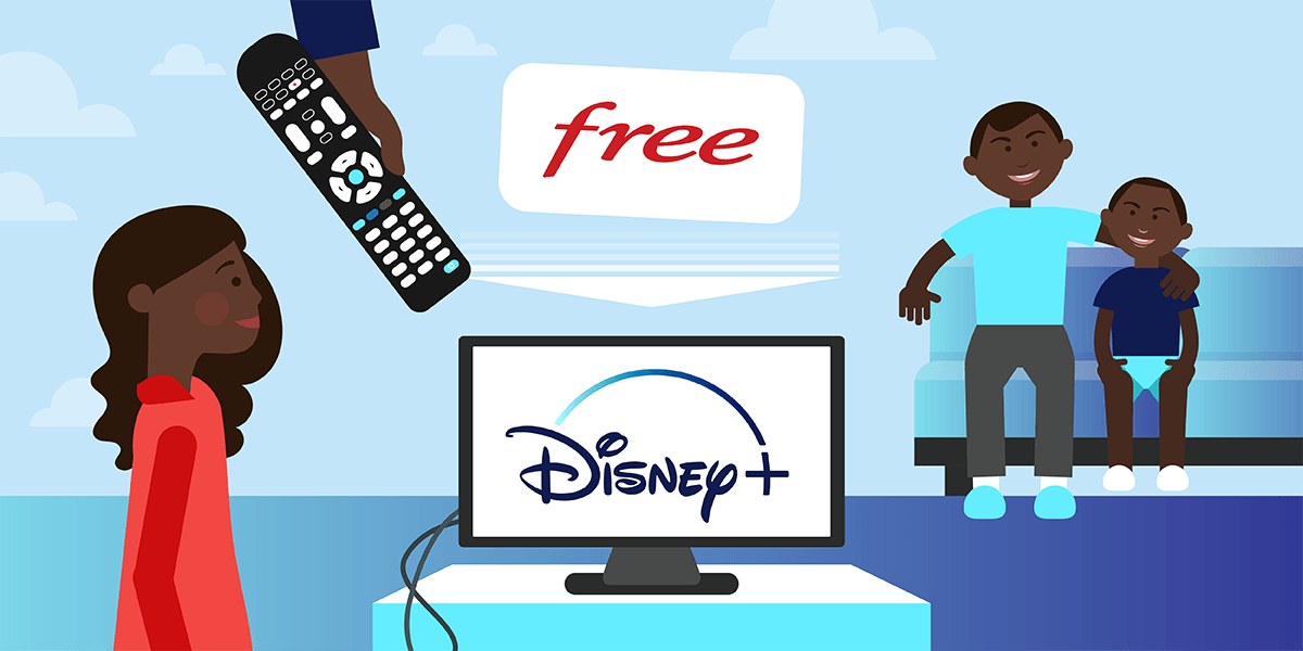 Profiter de Disney+ avec Free.
