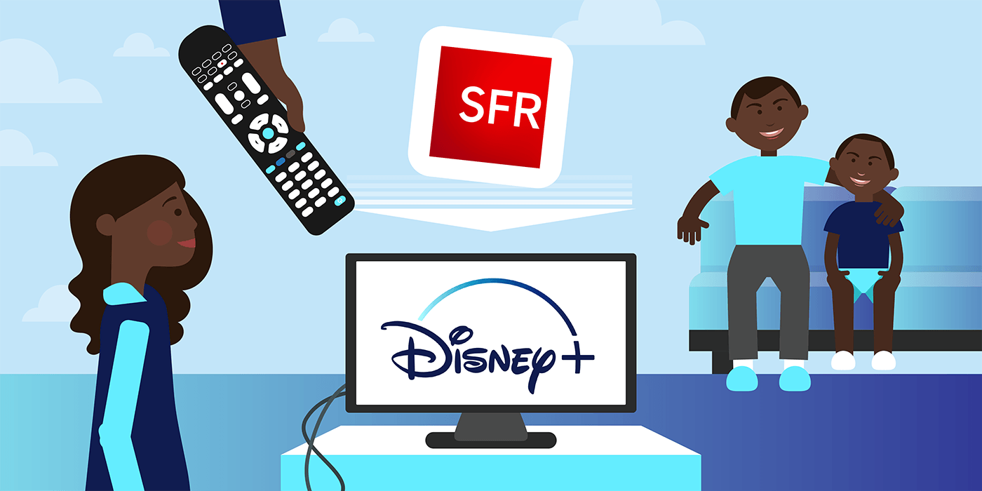 Profiter de Disney+ chez SFR.