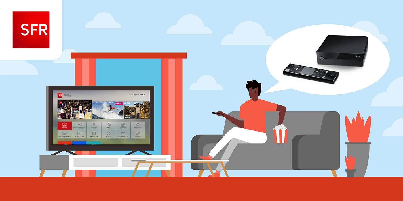 Comment avoir sur la tv avec la box sfr Rapidement