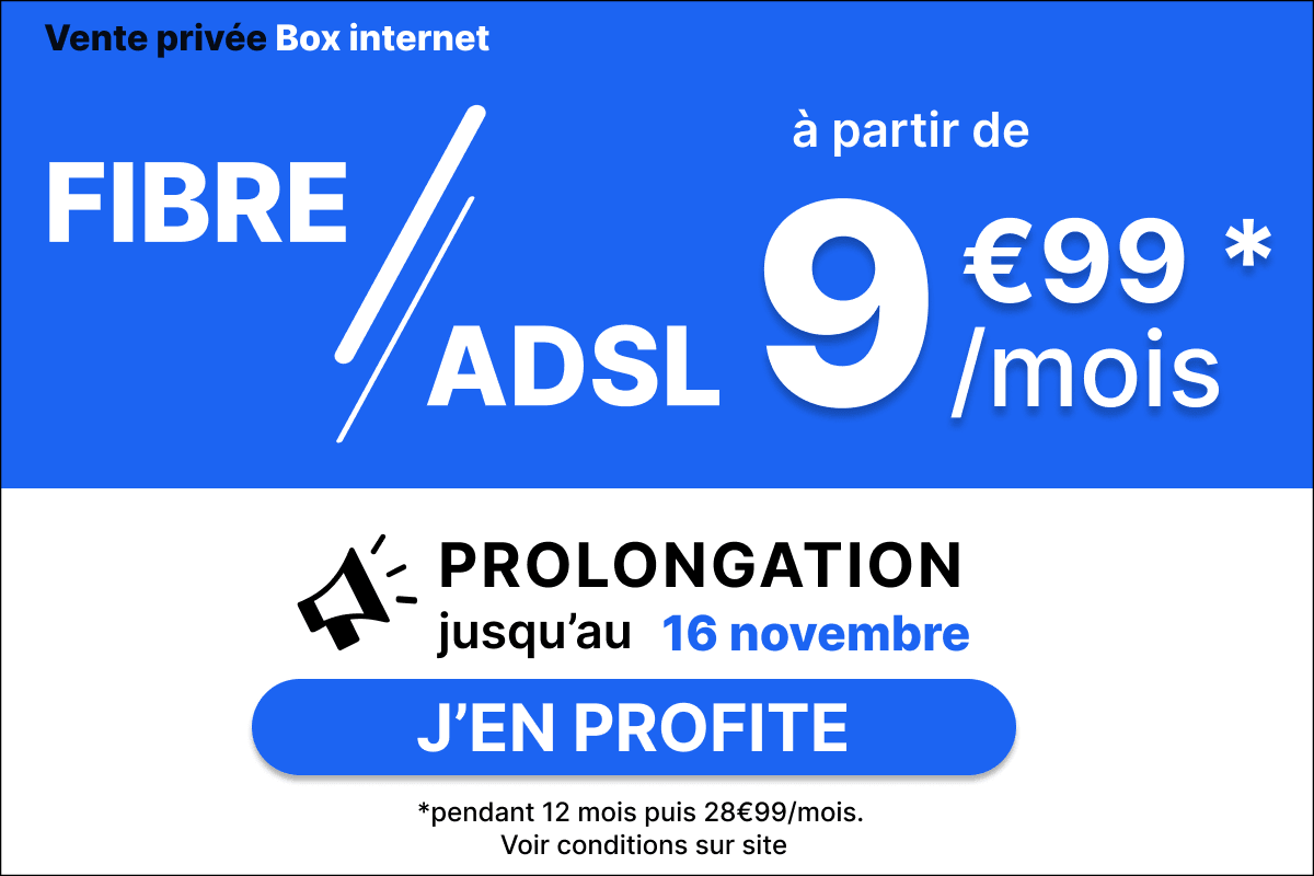 Abonnement internet vente privée 9,99€
