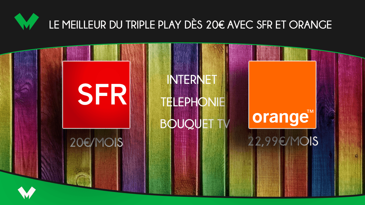SFR et Orange box internet triple play