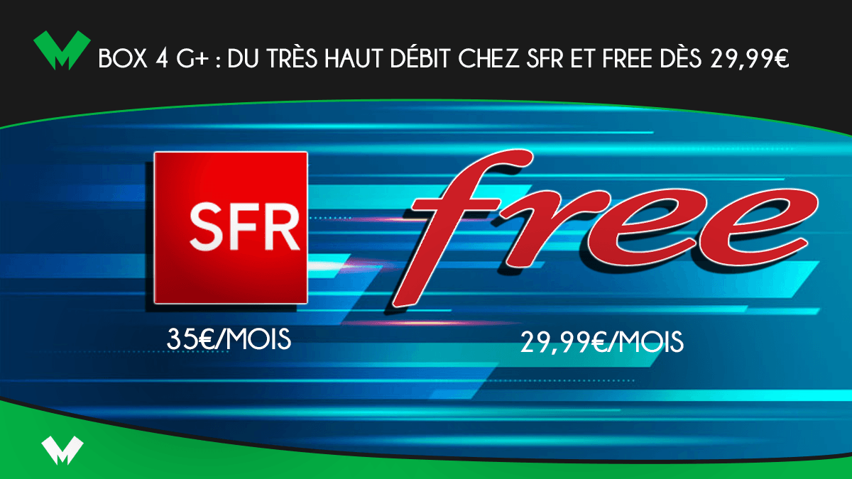 SFR et Free : les box 4G+