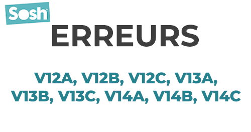 Les codes erreurs V12A, V12B, V12C, V13A, V13B, V13C, V14A, V14B et V14C.