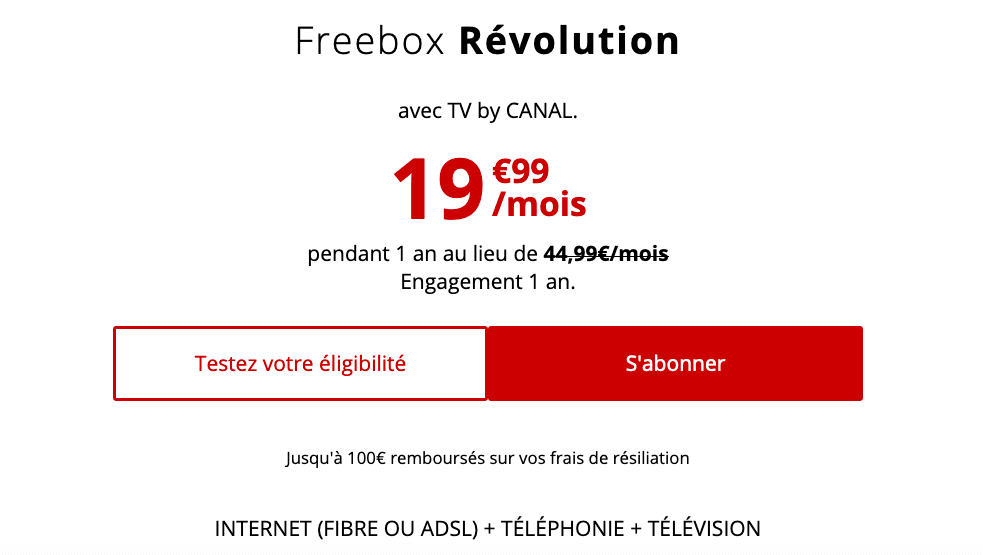 freebox revolution avec TV by CANAL