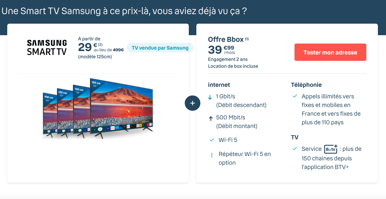 L'offre Smart TV de Bouygues Télécom