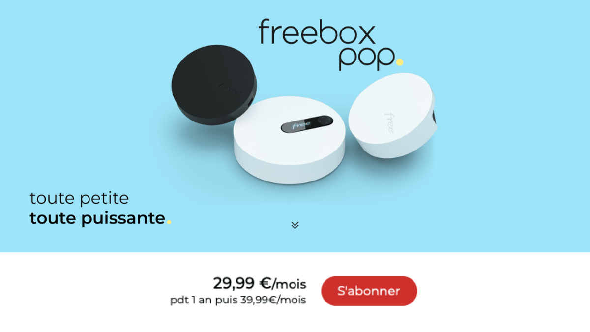 La box internet de Free : Freebox Pop.
