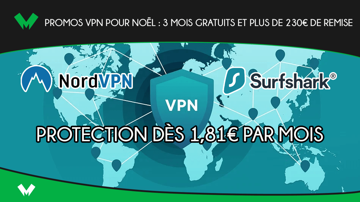 Promos VPN pour Noël : 3 mois gratuits et plus de 230€ de remise