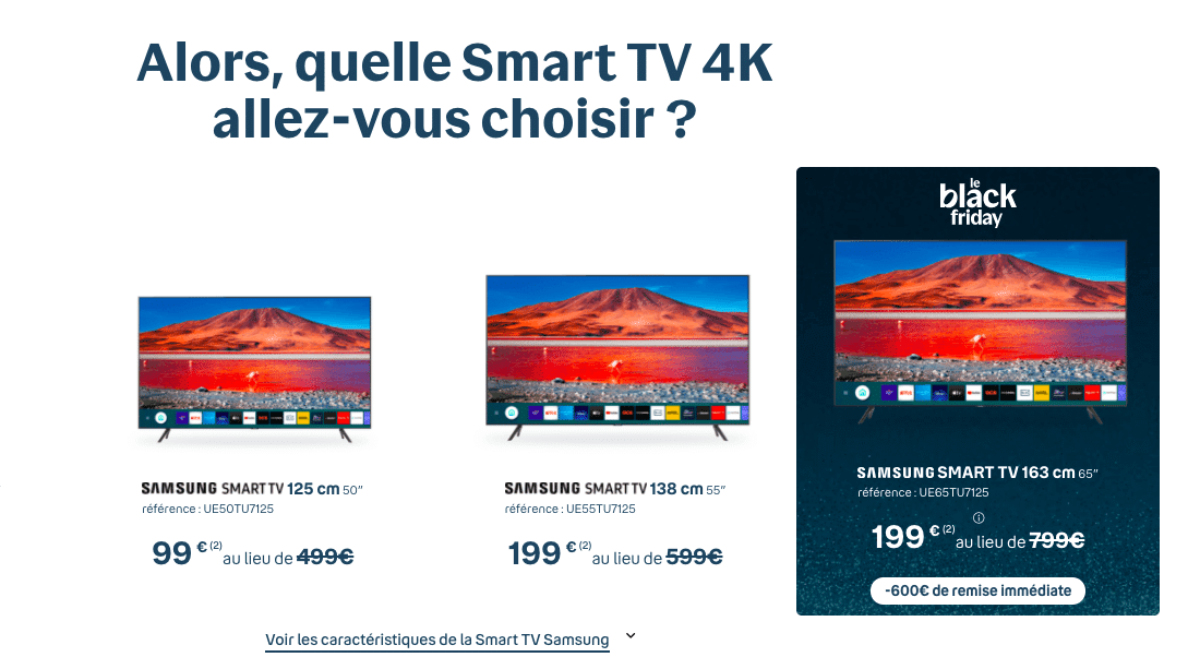 Samsung Smart TV chez Bouygues Telecom