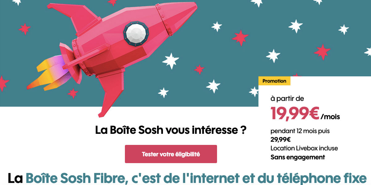 boîte Sosh box internet fibre
