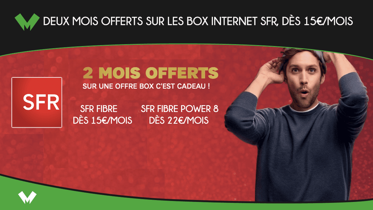box internet fibre SFR offres Noël