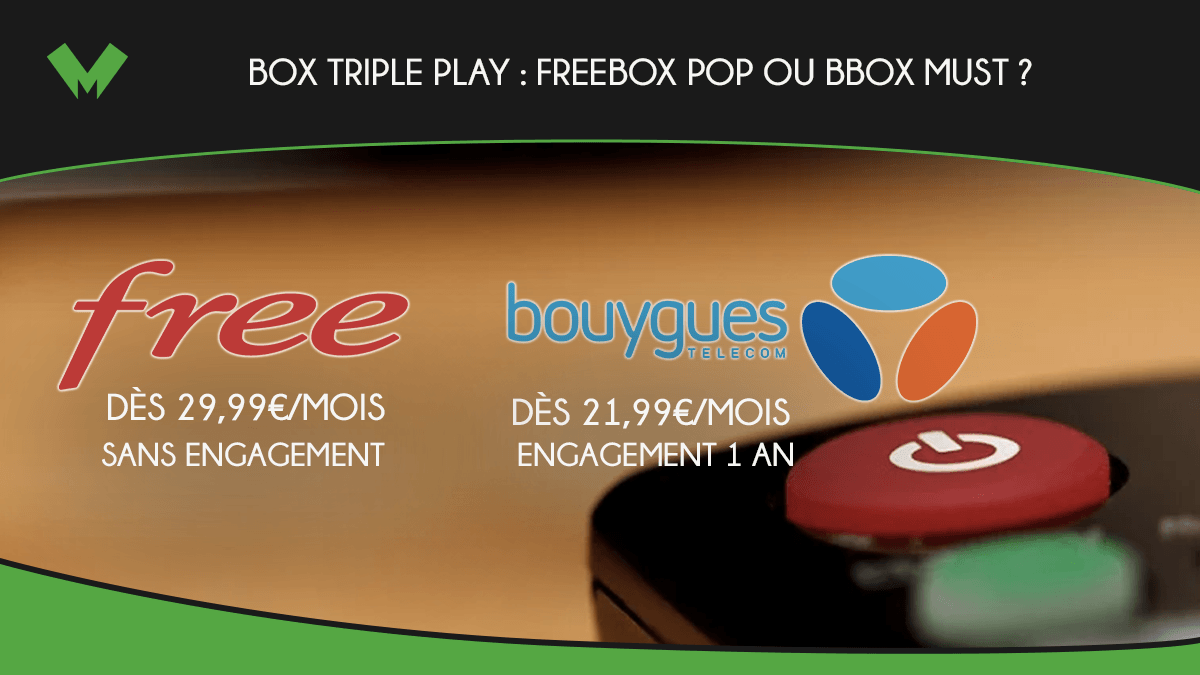Les box triple play de Free et Bouygues Télécom