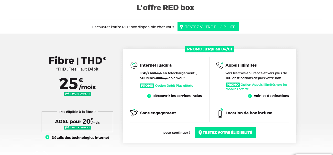 RED by SFR et son offre de RED Box attractive