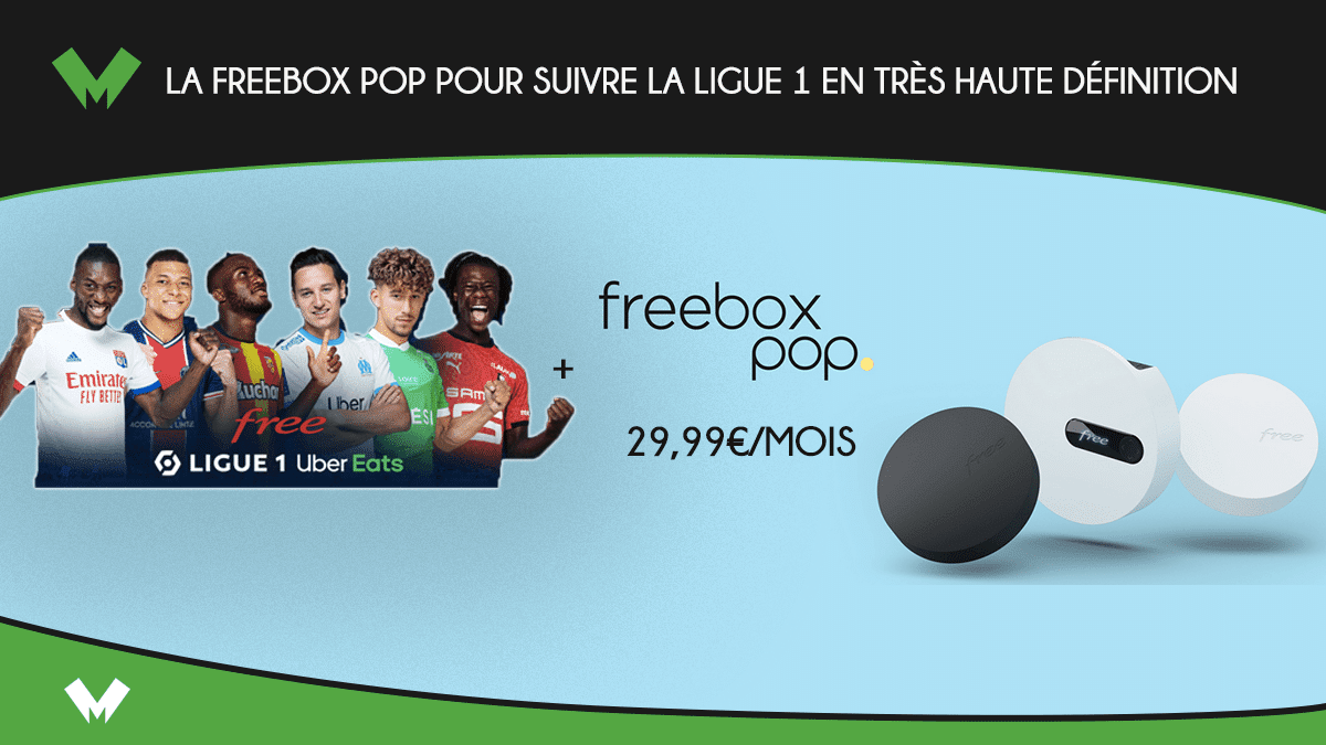 Freebox Pop avec appli Ligue 1 Uber Eats