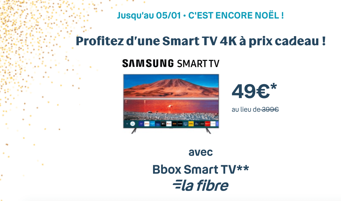 offre bbox smart TV Samsung