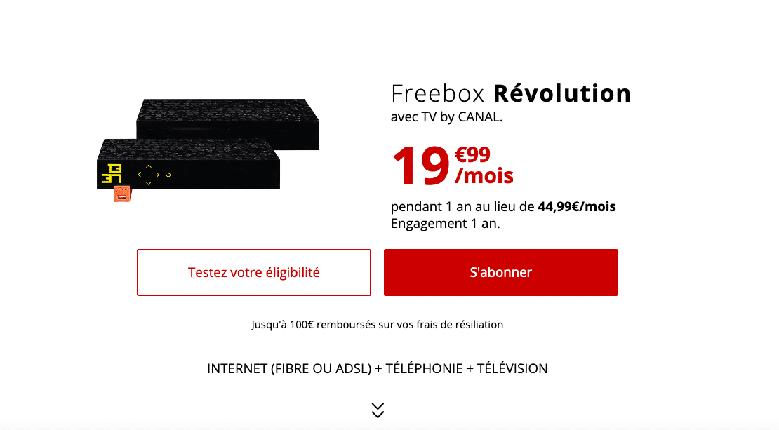 La Freebox Révolution avec Canal+