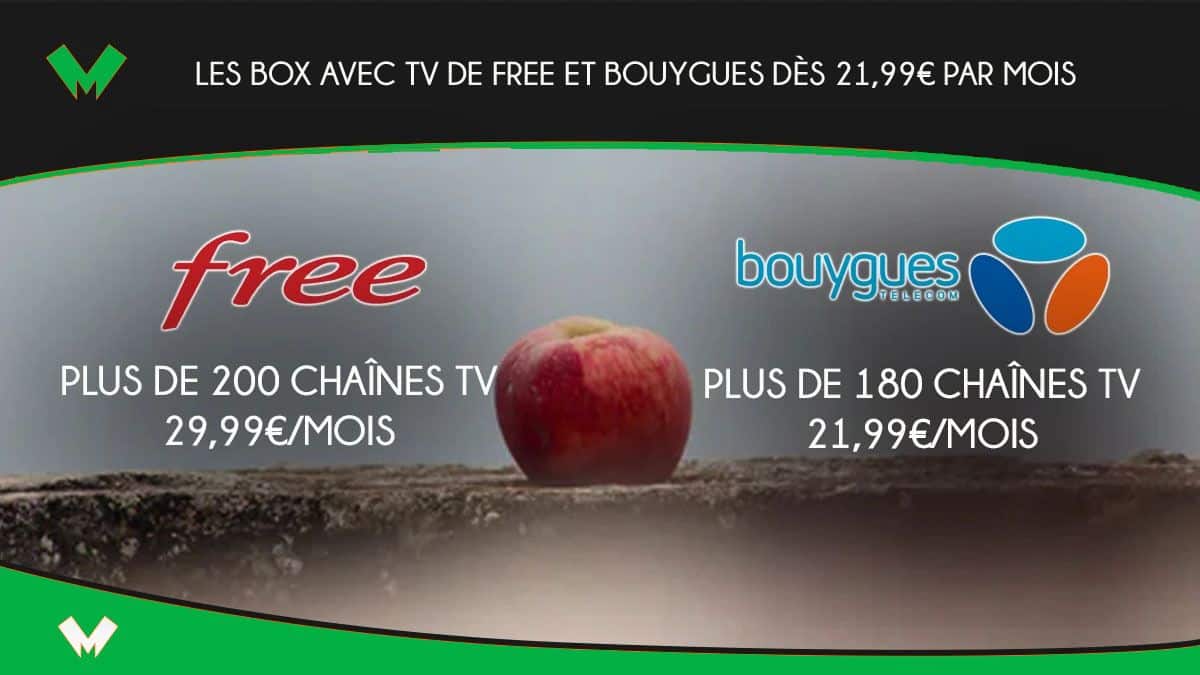 Free vs Bouygues box tv