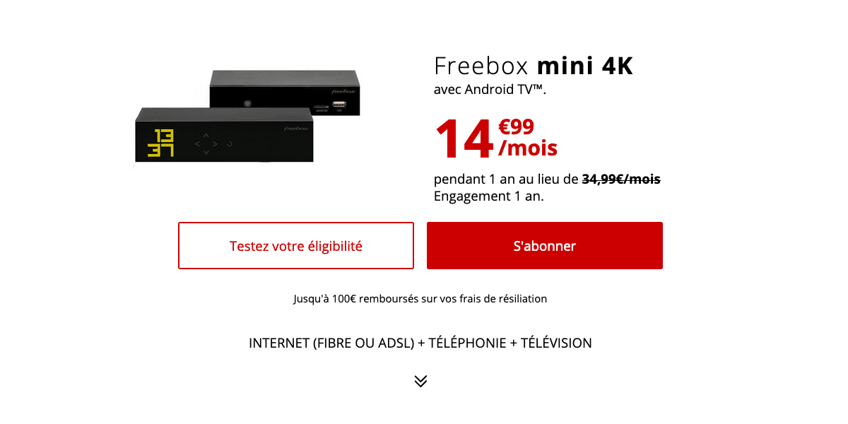La Freebox Mini 4K chez Free