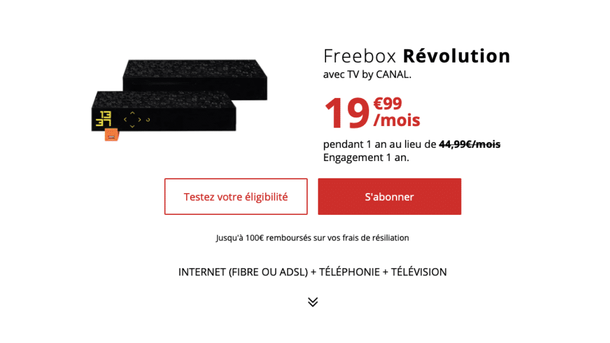 freebox revolution box triple play