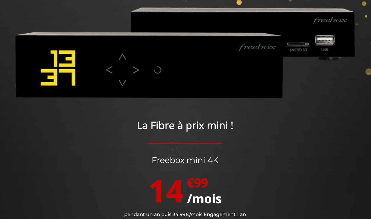 La Freebox mini 4K en promo