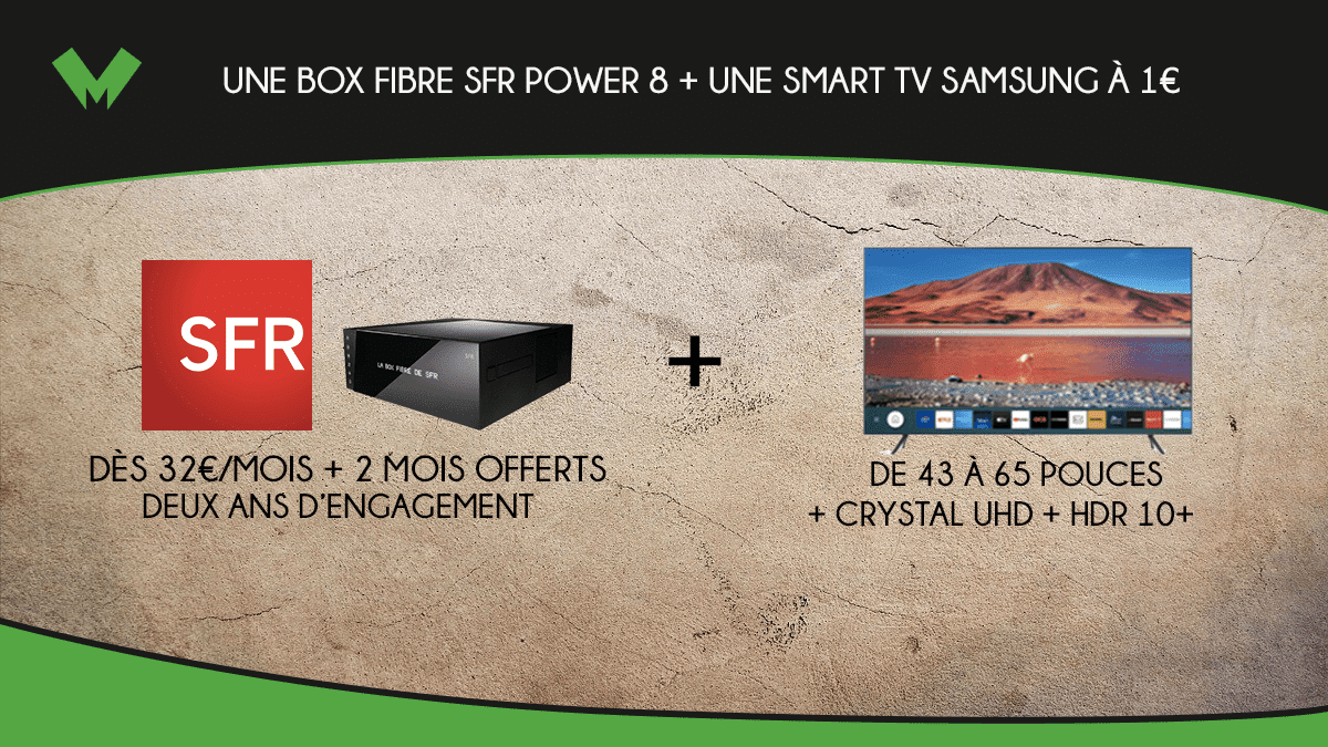 Le pack SFR box+smart tv