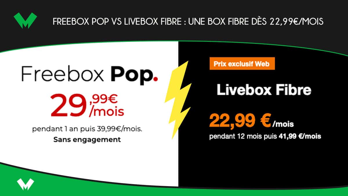 Freebox pop vs livebox fibre box fibre