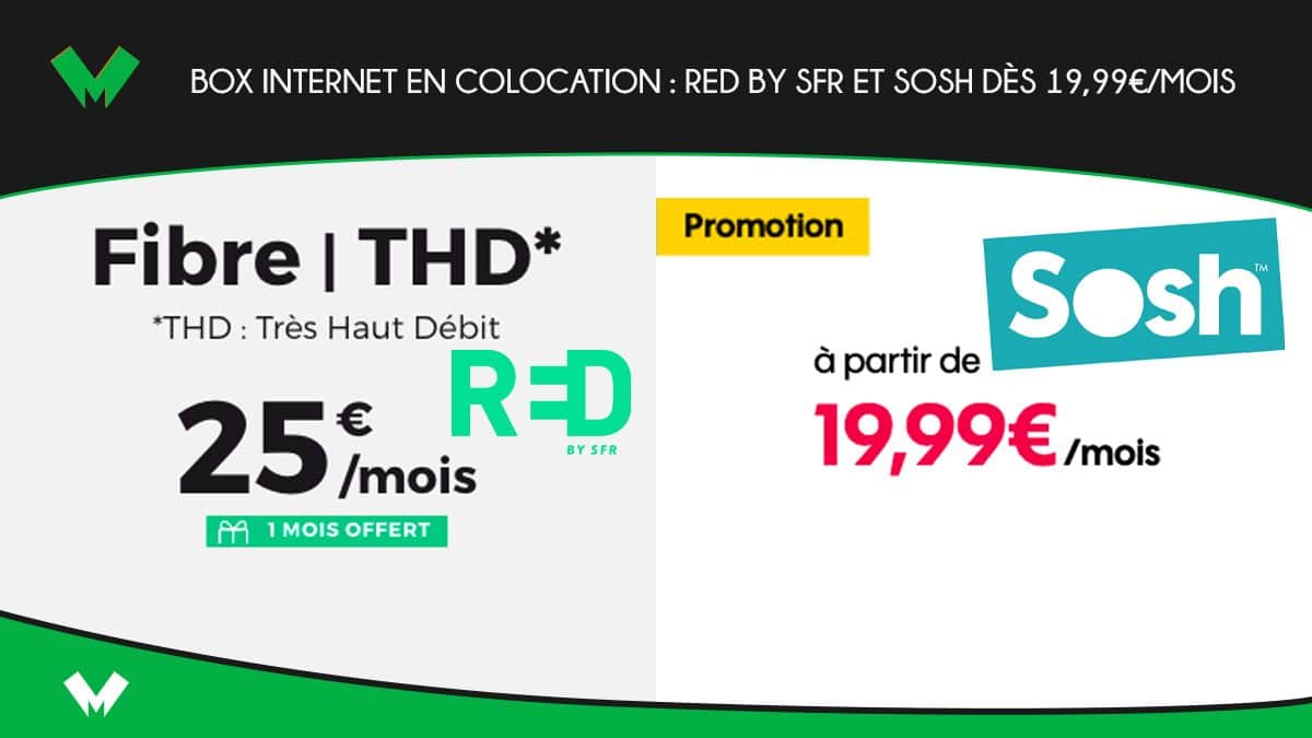 RED by SFR VS Sosh pour colocation
