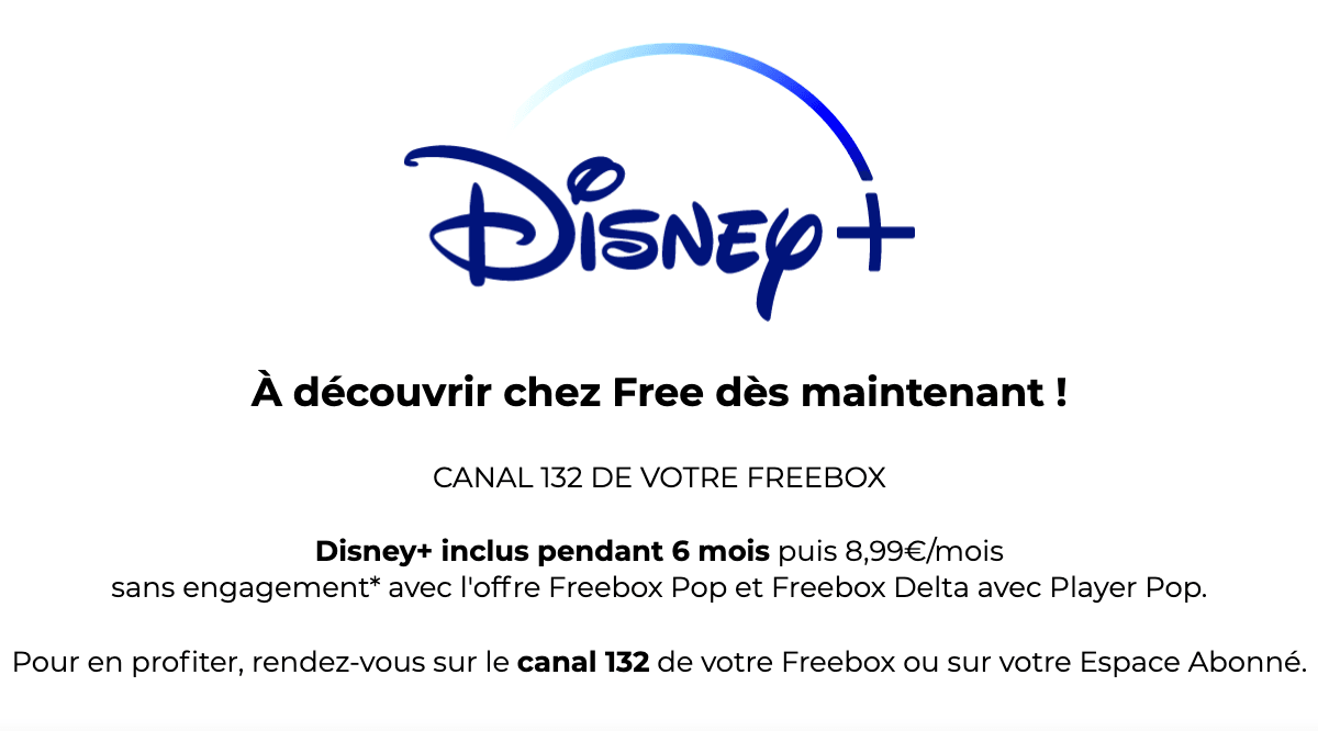 Forfait box Canal+ et Disney+ Free