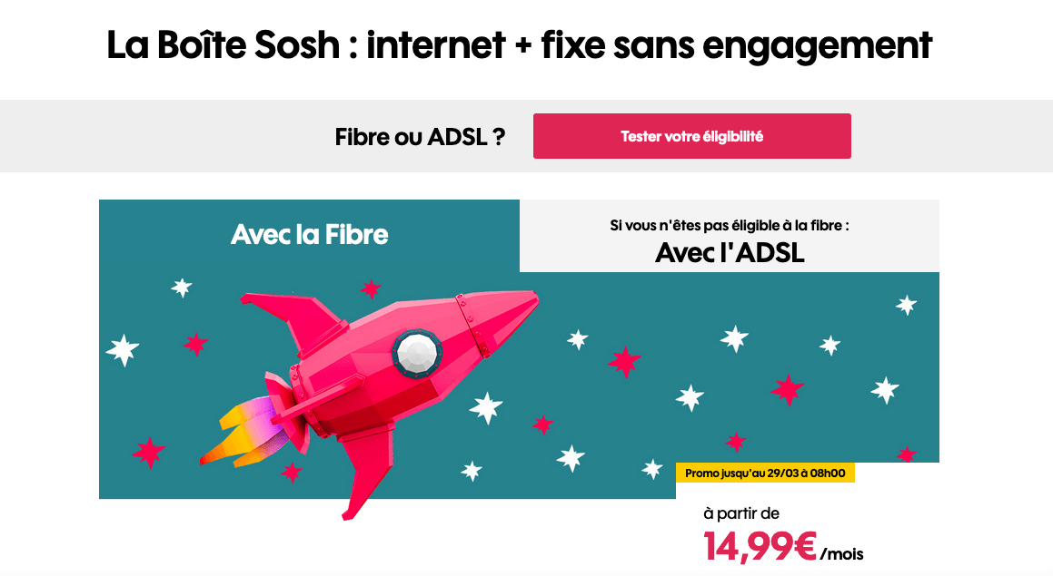 Box internet à 15€ de Sosh