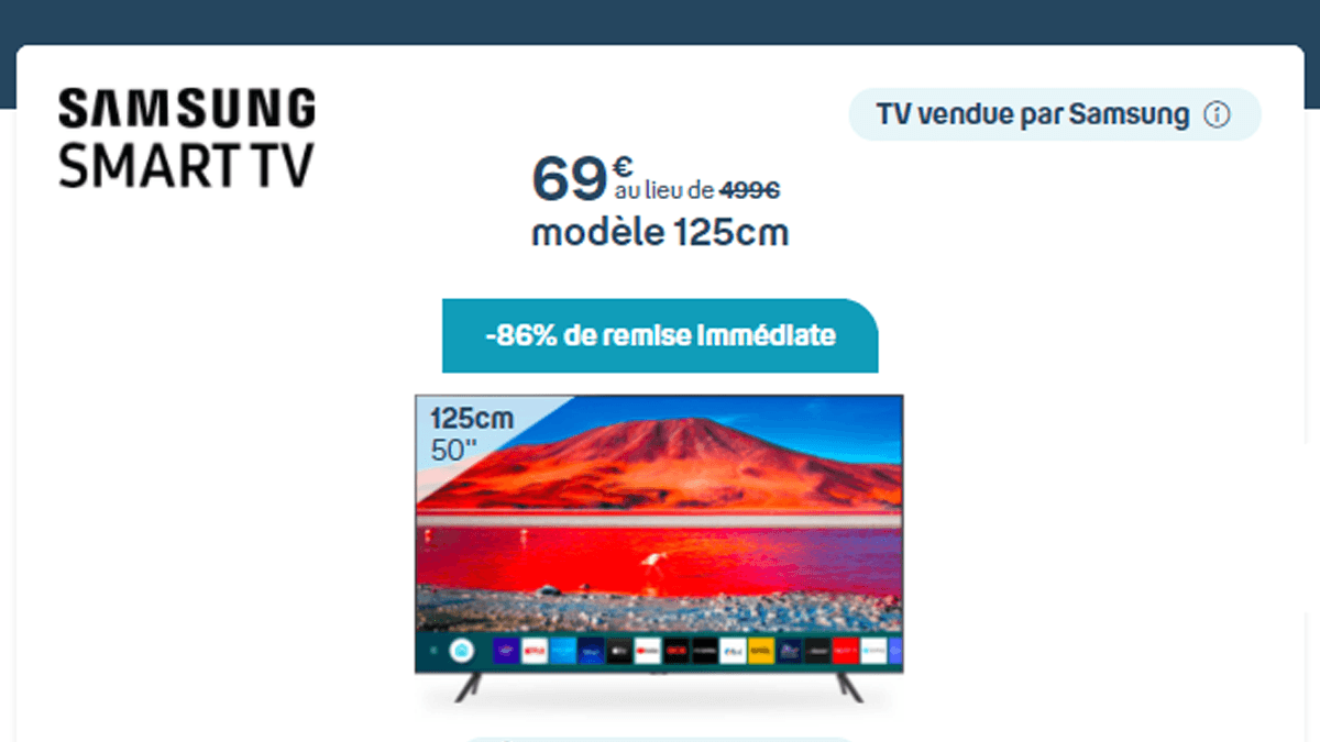 Smart TV Samsung en promo