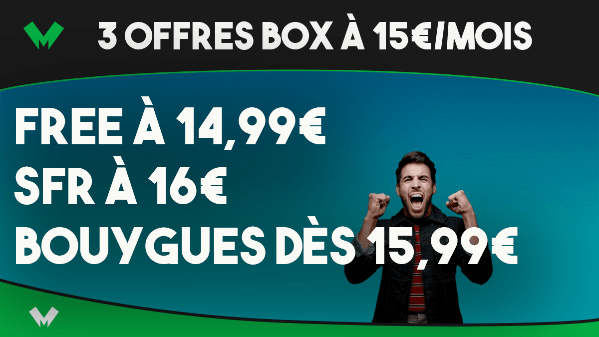 3 box à 15€/mois