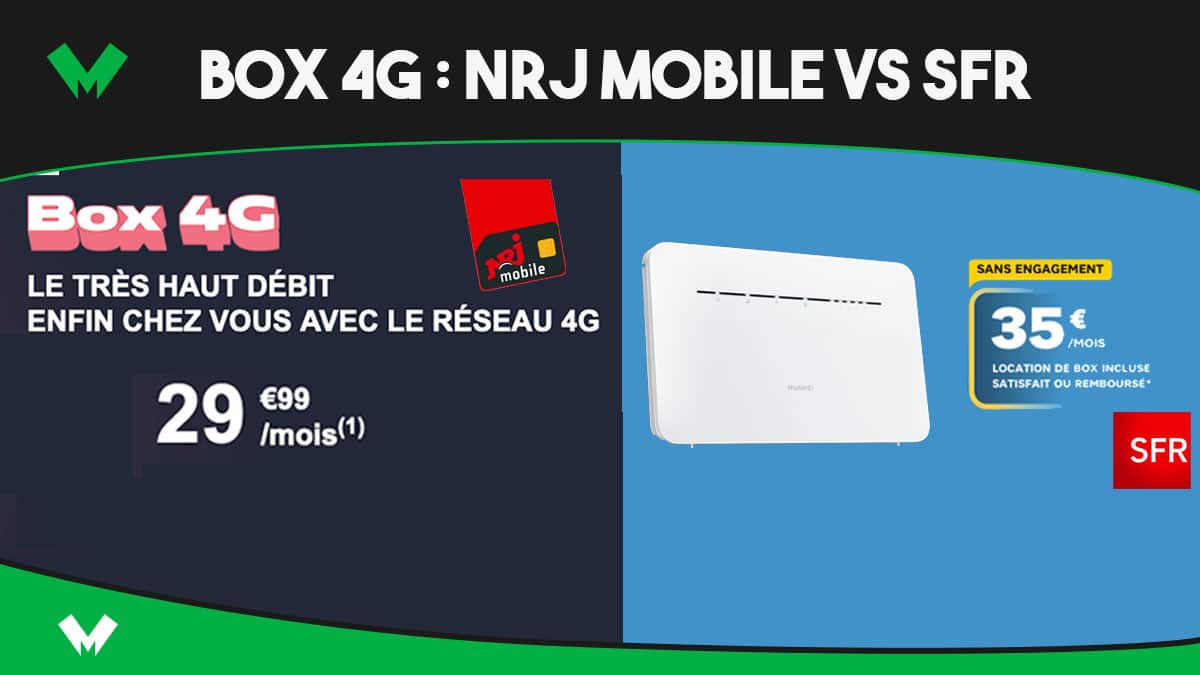 Box 4G NRJ Mobile : notre offre très haut débit