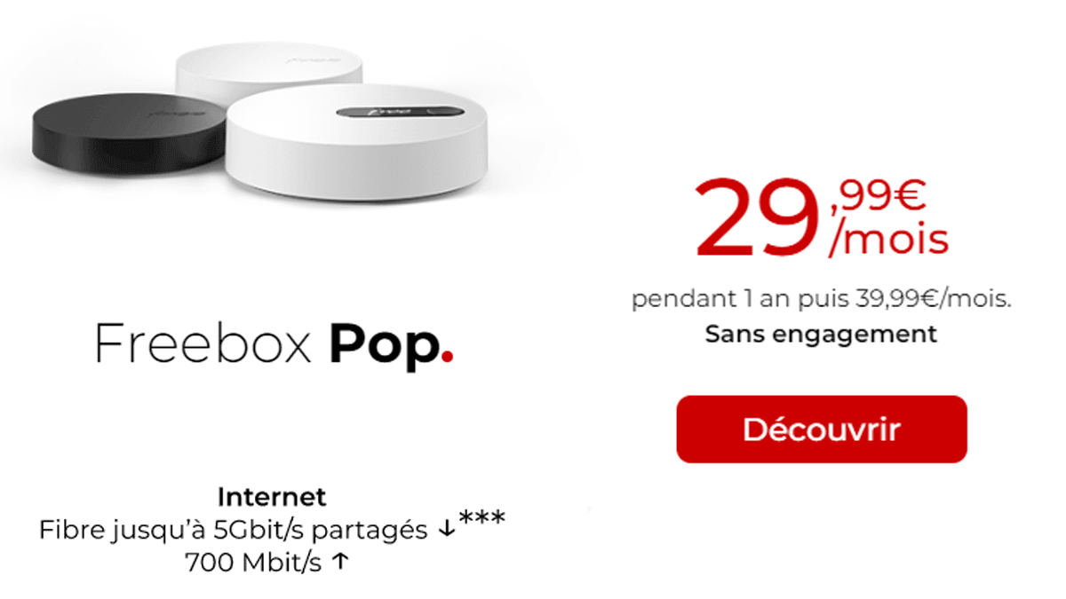 Freebox Pop à prix réduit