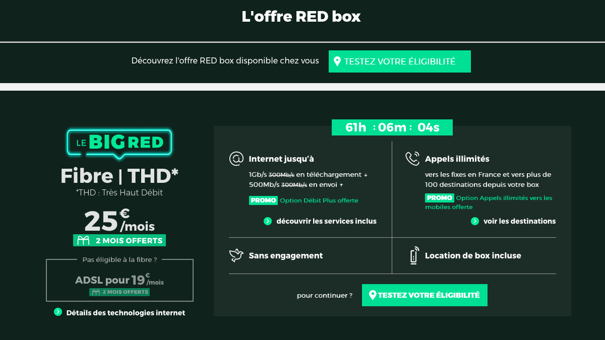 L'offre RED box proposée par SFR