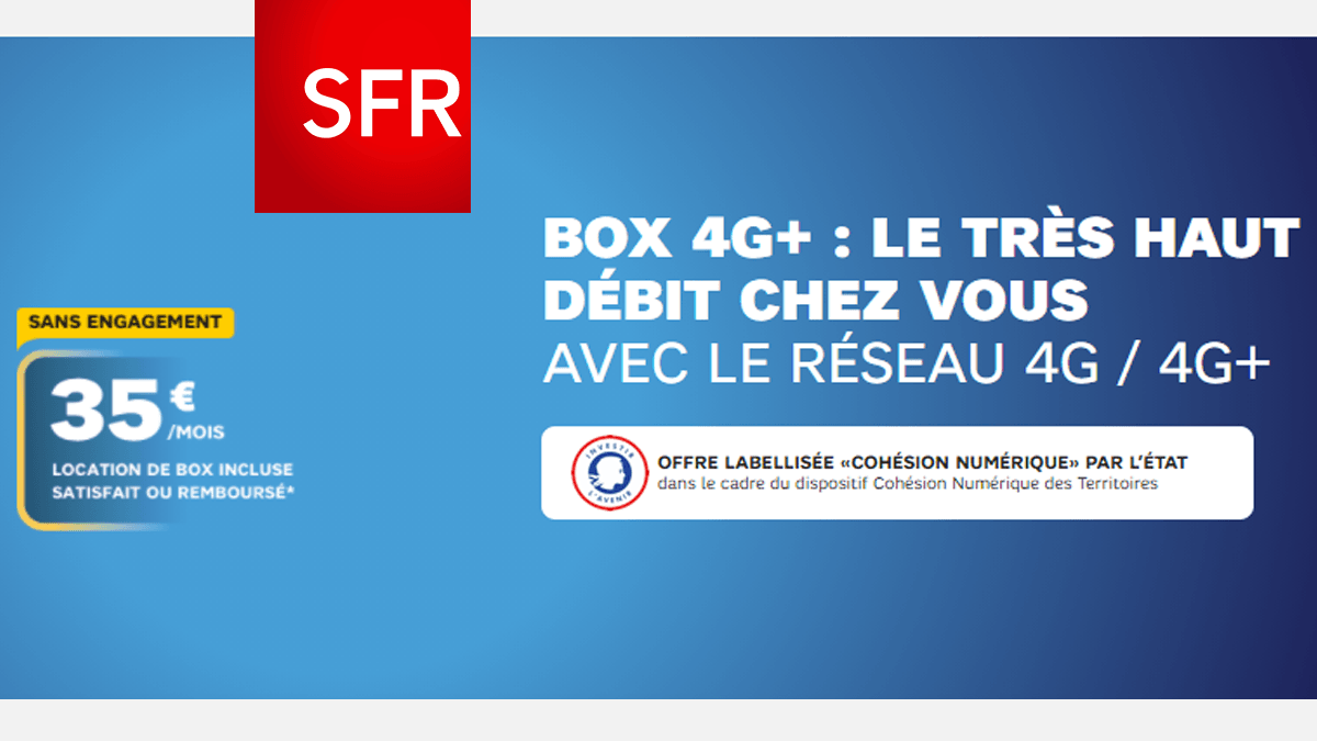 Box 4G SFR 35€/mois
